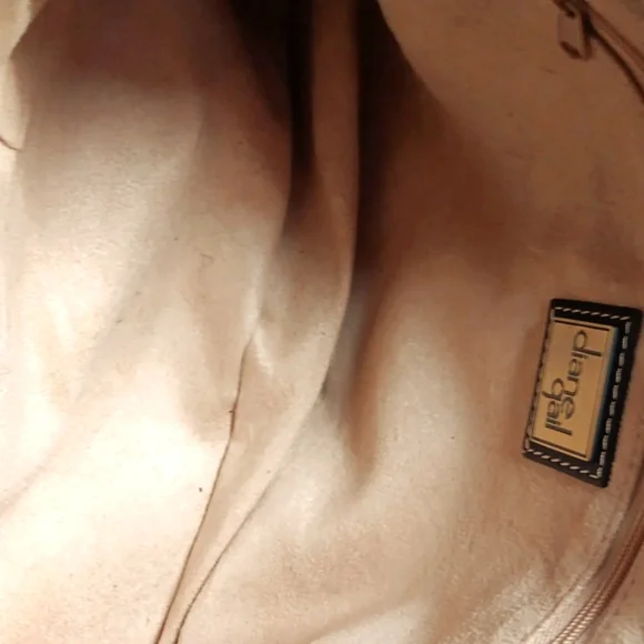 Elegant Brown and Tan Shoulder Bag with Plush Texture - Picture 9 of 11